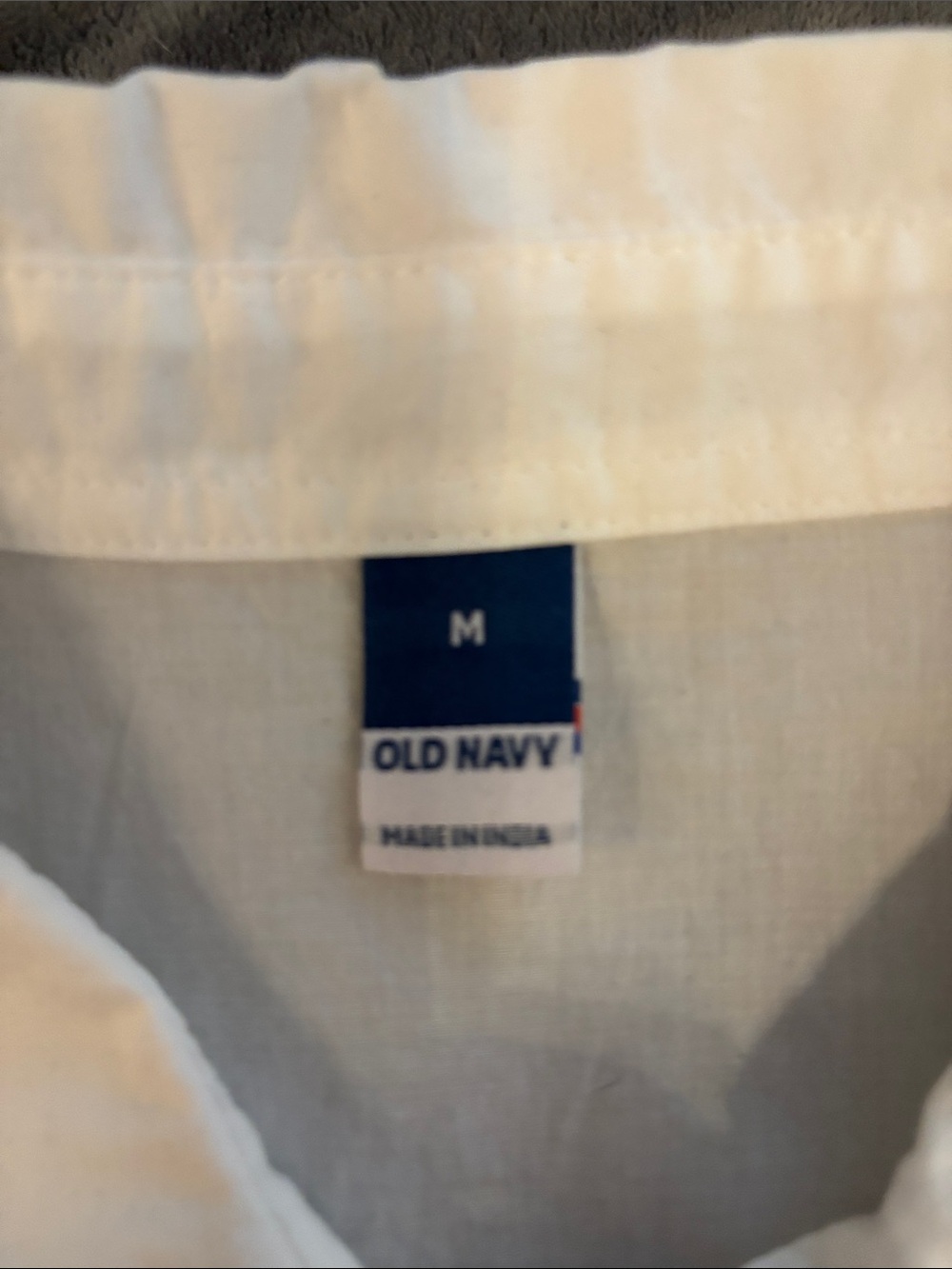 Old Navy White Button-Front Shirt Dress or Beach Cover-up - Picture 2 of 5